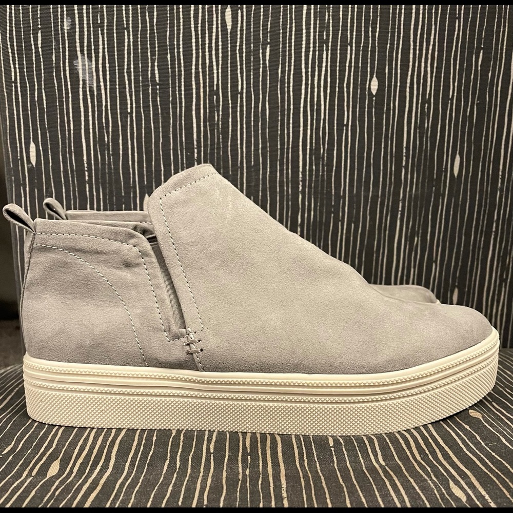 Dolce Vita gray wedge sneaker